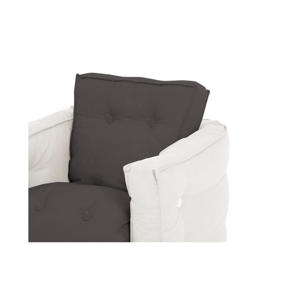 Fotoliu extensibil pentru copii Karup Mini Dice, gri închis-image-3
