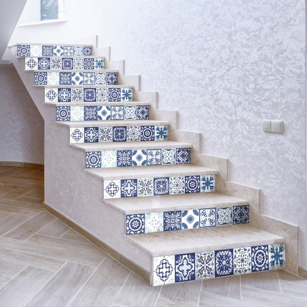 Set 2 autocolante pentru scări Ambiance Fedora, 105 x 15 cm