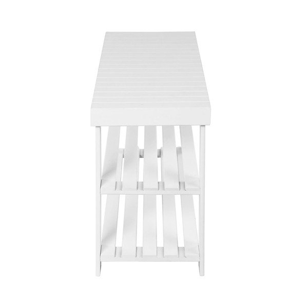 Raft din bambus pentru 6 perechi de pantofi Songmics, lățime 70 cm, alb-image-4