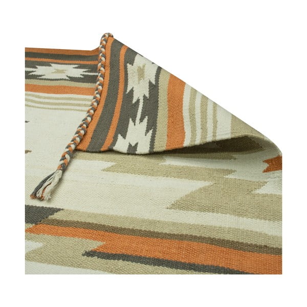 Covor reversibil pentru exterior din plastic reciclat Green Decore Aztec, 90 x 150 cm-image-4