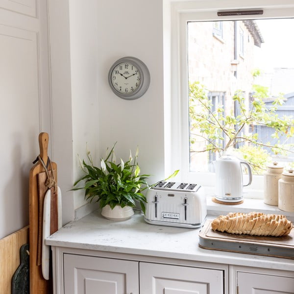 Ceas de perete Kitchen Craft Living Nostalgia Grey, ⌀ 25,5 cm-image-1