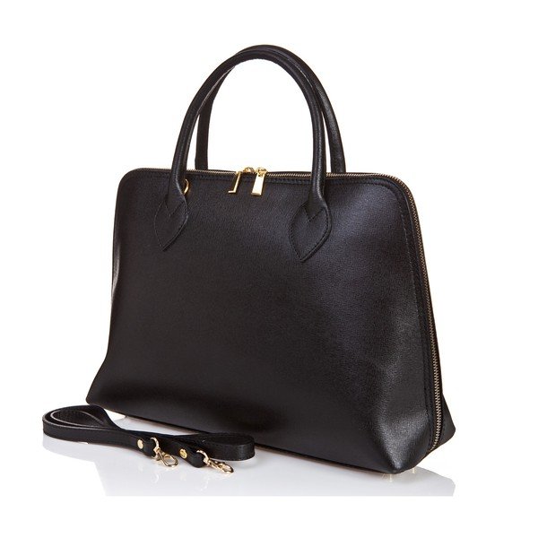 Geantă din piele Massimo Castelli Liana, negru-image-2