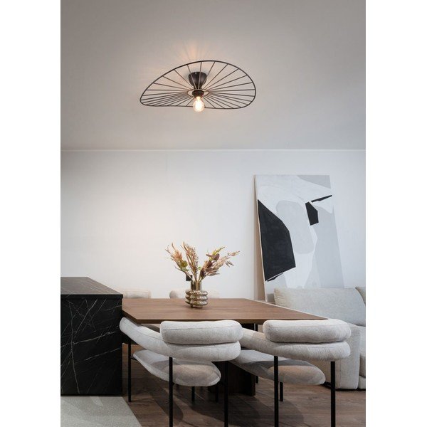 Plafonieră negru-mat ø 60 cm Chapeau – Reality-image-1