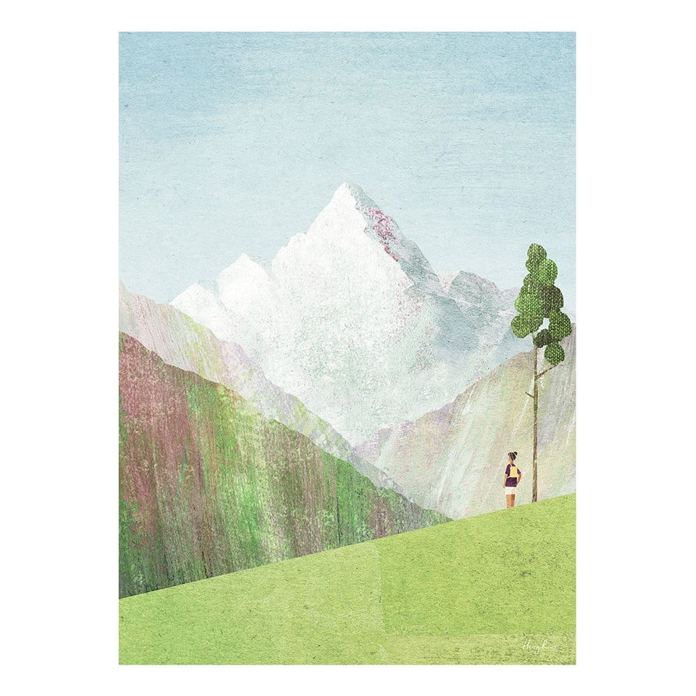 Poster 30x40 cm Mountains - Travelposter