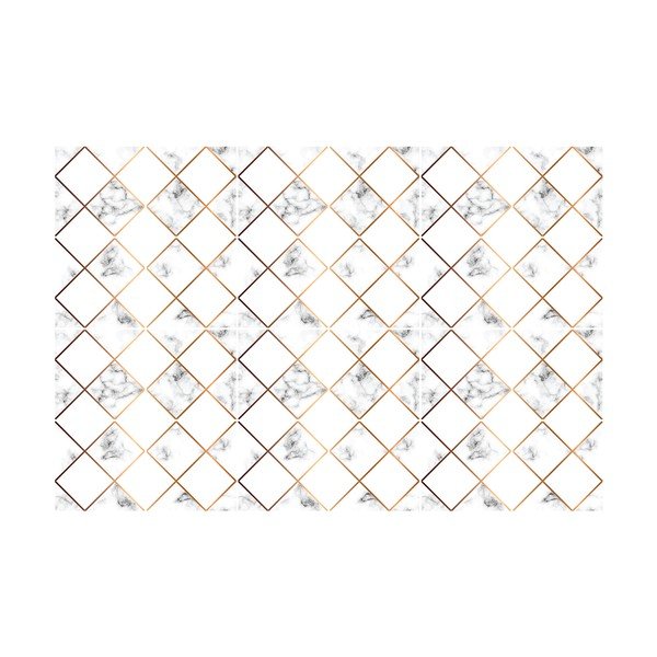 Set 24 autocolante pentru perete Ambiance Marble and Goldy, 10 x 10 cm-image-2