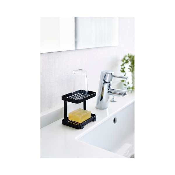 Suport pentru săpun și gel de duș YAMAZAKI Tower, negru-image-2