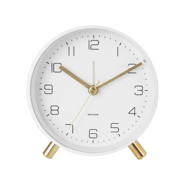 Ceas cu alarmă Karlsson Lofty, ø 11 cm, alb-image-1