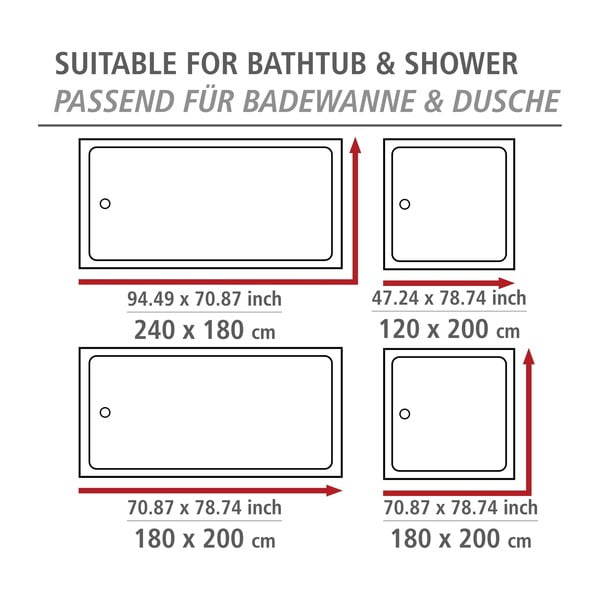 Perdea de duș 180x200 cm Alara – Wenko-image-2