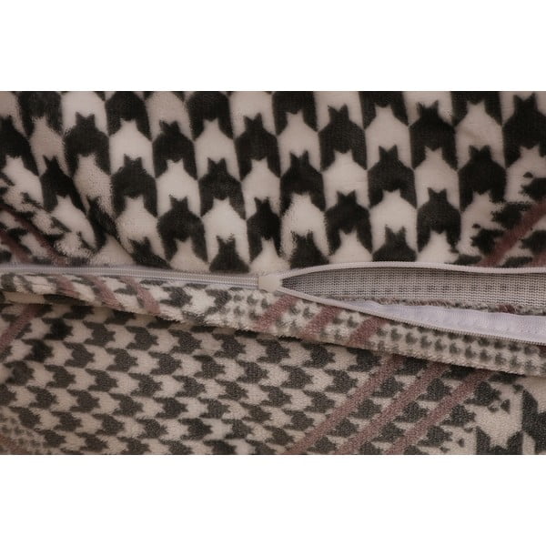 Lenjerie de pat gri din micropluș pentru pat de o persoană 140x200 cm – My House-image-4