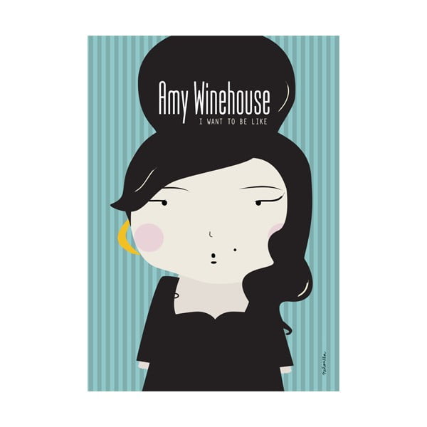 Poster NiñaSilla Amy Winehouse, 21 x 42 cm