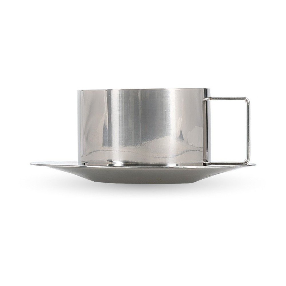 Cești argintii 2 buc. pentru cappuccino din oțel inoxidabil 200 ml Oryn – S|P Collection