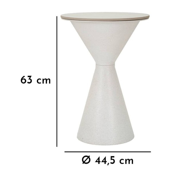 Măsuță auxiliară rotundă cu blat ceramic ø 44 cm Fush – Mauro Ferretti-image-3