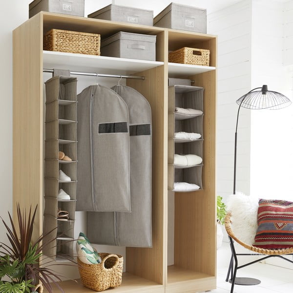 Organizator pentru șifonier de suspendat din material textil Oxford – Compactor-image-4