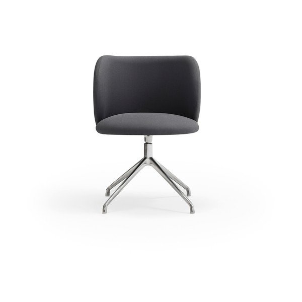 Scaun de sufragerie gri închis tapițat Mogi – Teulat-image-1