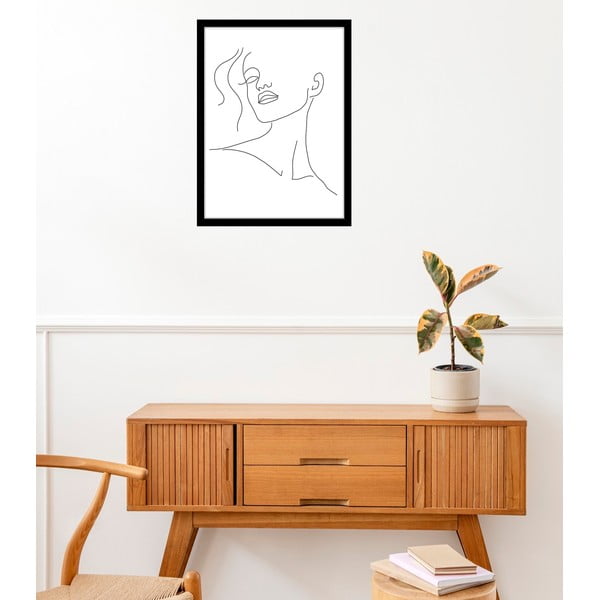 Poster 29x41 cm Minimal Woman Face Line Art – Veronika Boulová-image-1