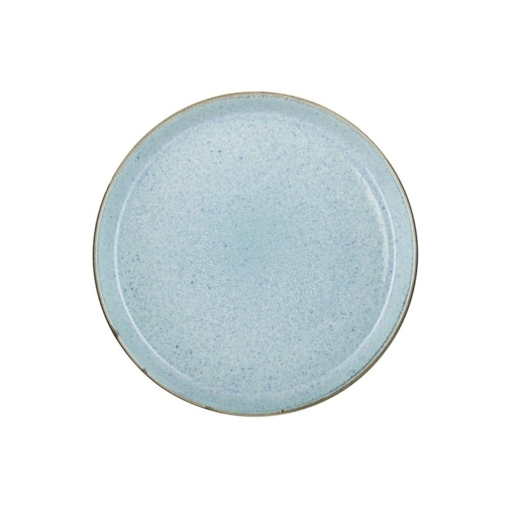 Farfurie din gresie ceramică Bitz Mensa, ⌀ 27 cm, albastru deschis
