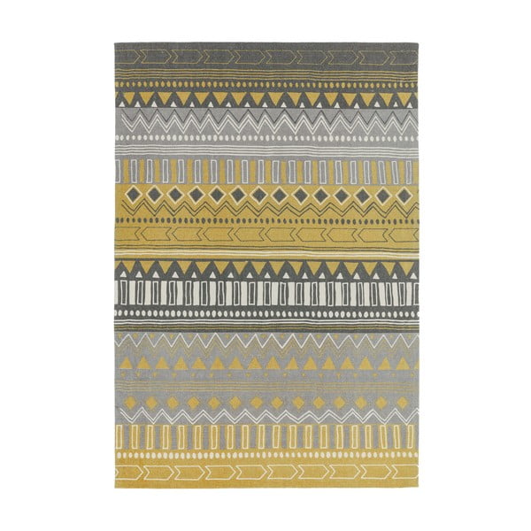 Covor Asiatic Carpets Tribal Mix, 120 x 170 cm, galben
