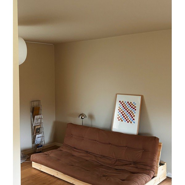 Canapea roz extensibilă cu tapițerie din catifea reiată  196 cm Base – Karup Design-image-1