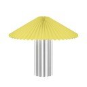 Veioză galbenă-argintie cu intensitate reglabilă cu abajur textil (înălțime 36 cm) Taite – Blomus