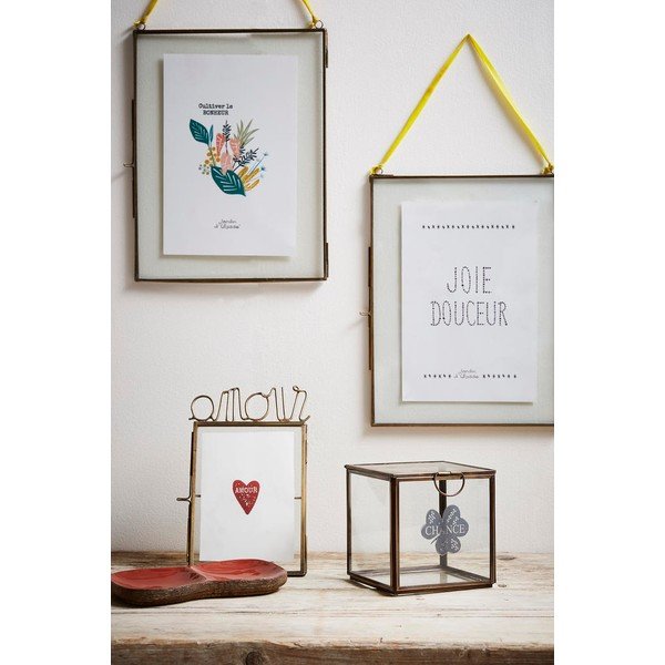 Cutie de depozitare decorativă din metal cu capac Mots – Jardin d'Ulysse-image-1