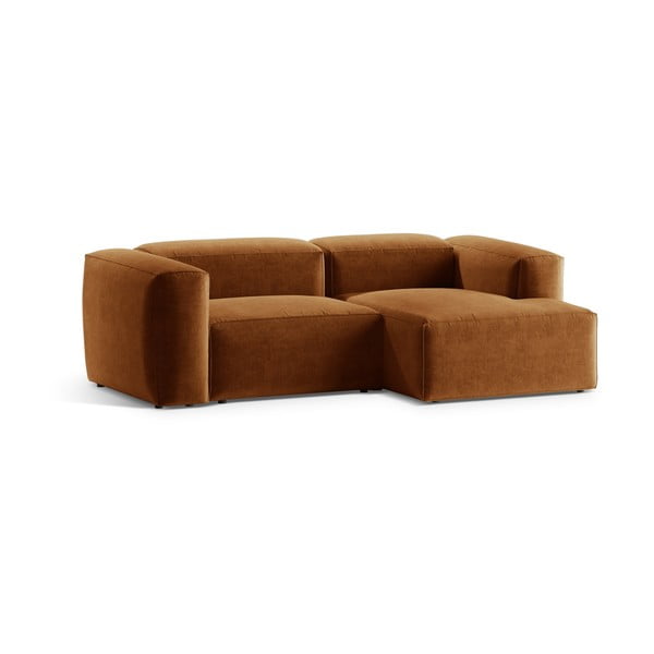 Colțar cărămiziu (cu colț pe partea dreaptă/cu șezlong) Bergamo – Cosmopolitan Design-image-2