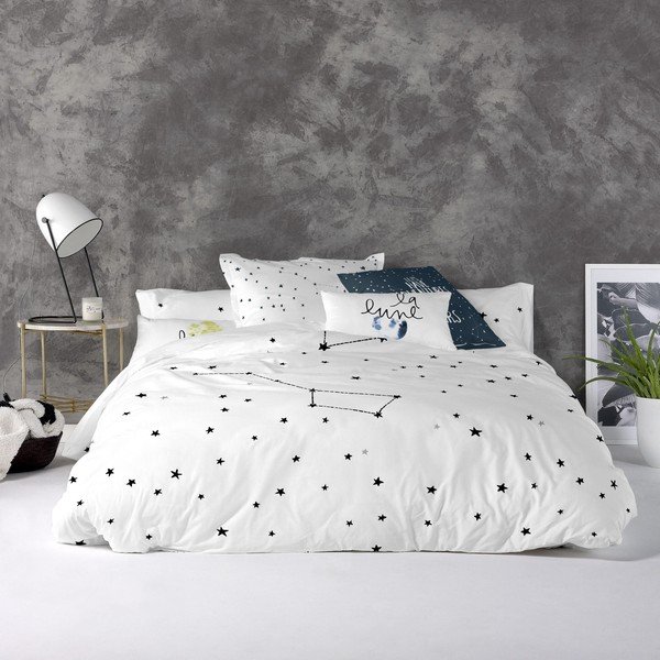 Husă din bumbac pentru pilotă Blanc Constellation, 200 x 200 cm-image-1