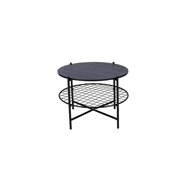 Măsuță rotundă de cafea Bonami Selection Joe, Ø 63 cm, negru-image-2