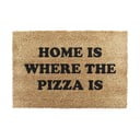 Covoraș de intrare din fibre de nucă de cocos 40x60 cm Home Is Where the Pizza Is – Artsy Doormats