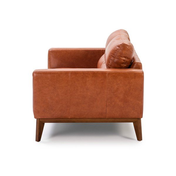 Canapea din piele Ángel Cerdá Cognac, 159 cm-image-3