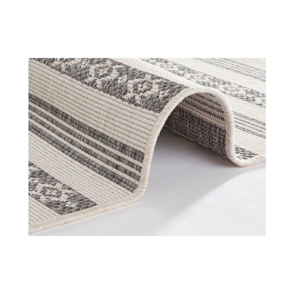 Covor reversibil adecvat interior/exterior Bougari Fiji, 200 x 290 cm, gri-crem-image-3