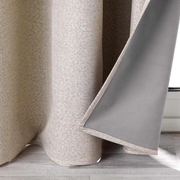 Draperie bej blackout 140x260 cm Crepuscule – douceur d'intérieur-image-3