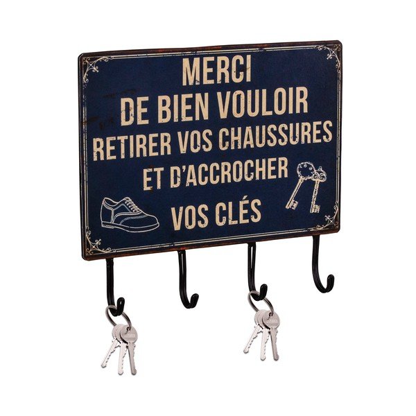 Cuier pentru chei de montat pe perete din metal – Antic Line-image-1