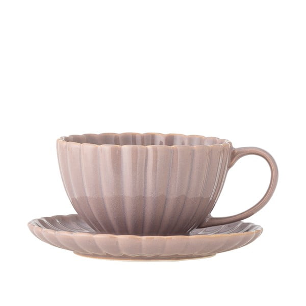 Ceașcă roz-deschis pentru cappuccino din gresie 220 ml Latina – Bloomingville