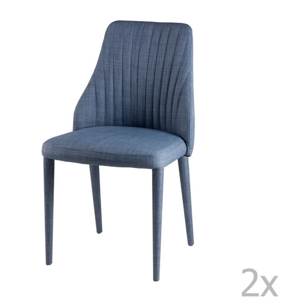 Set 2 scaune sømcasa Dora, albastru deschis