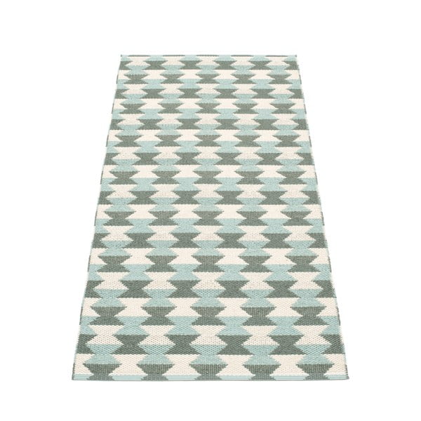 Covor tip traversă pentru interior și exterior verde/turcoaz 70x160 cm Dana Army – Pappelina-image-1
