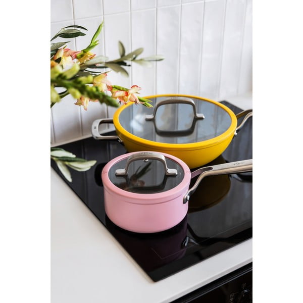 Tigaie tip wok cu capac/cu suprafață ceramică ø 28 cm Meda 3.0 – FABINI-image-4