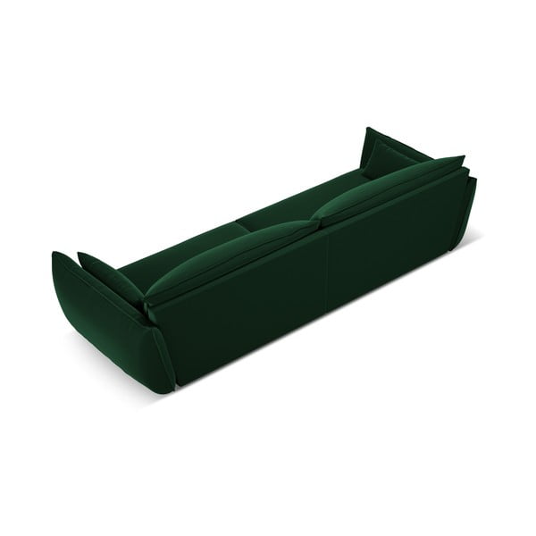 Canapea verde-închis cu tapițerie din catifea 248 cm Vanda – Mazzini Sofas-image-3