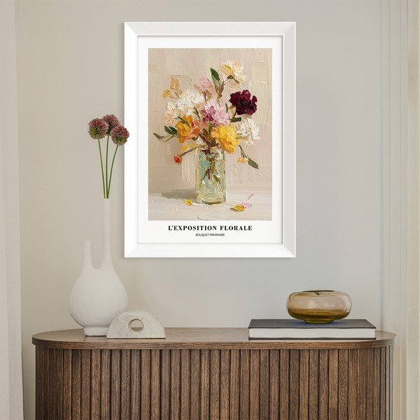 Tablou cu ramă imprimat 56x75 cm Sunny Bouquet – Styler-image-2