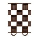 Bibliotecă maro închis din lemn de mango 130x180x35 cm Sinne – WOOOD