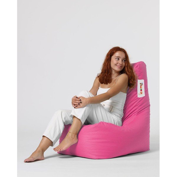 Fotoliu bean bag roz Diamond – Floriane Garden-image-1