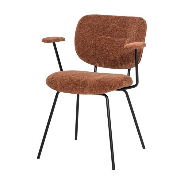 Scaune de dining cărămizii cu cotiere 2 buc. tapițate Brint – WOOOD-image-3