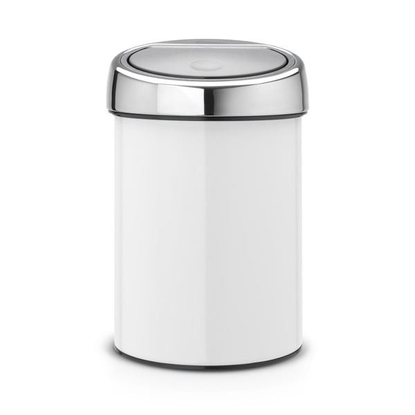 Coș de gunoi alb cu senzori de atingere din oțel 3 l Touch Bin – Brabantia-image-4