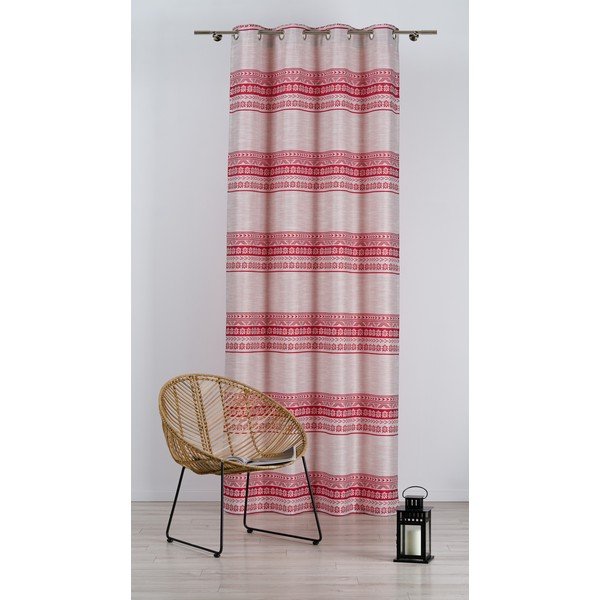 Draperie roșie/bej 140x255 cm Doina – Mendola Fabrics-image-2