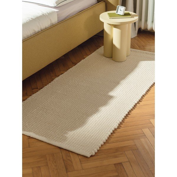 Covor bej țesut manual din lână 200x300 cm Talo – noo.ma-image-3