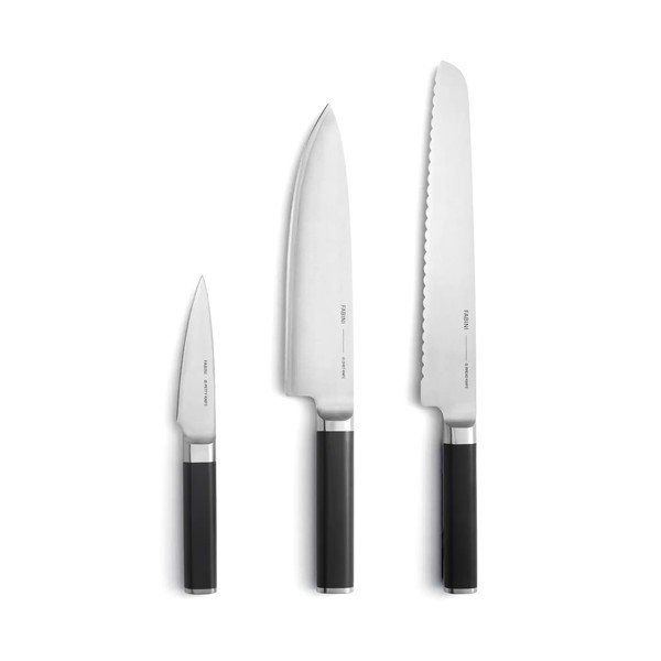 Set de cuțite din oțel inoxidabil 3 buc. Trino – FABINI