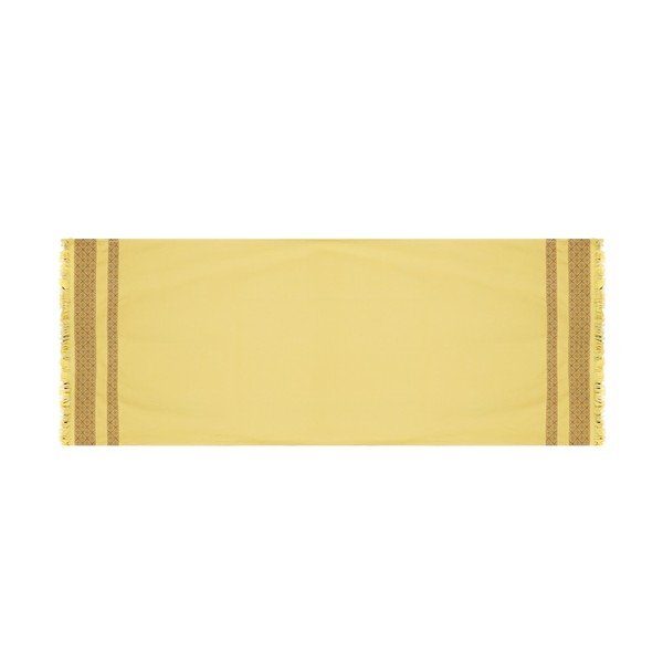 Prosop galben/maro din bumbac 150x75 cm Twins - Foutastic-image-2