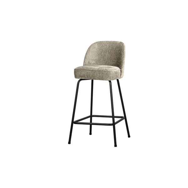 Scaun de bar crem din catifea (înălțime șezut 64 cm) Vogue – WOOOD-image-1