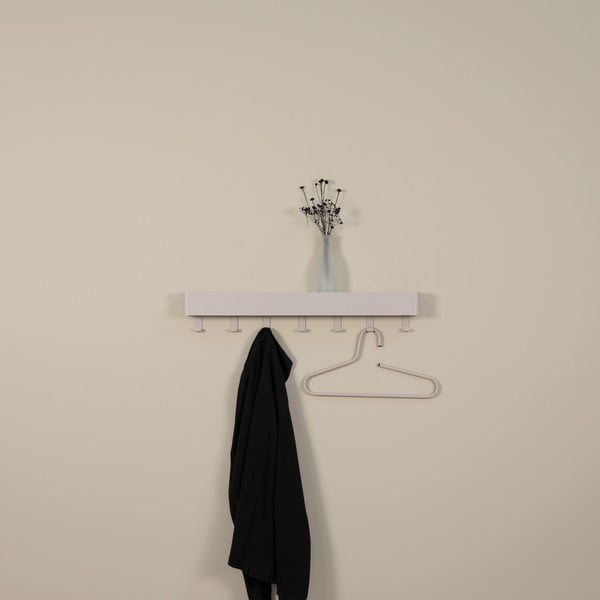 Cuier de perete taupe cu raft din metal 72 cm Dax Play – Spinder Design-image-3