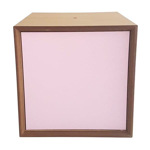 Raft cutie Ragaba PIXEL, 40 x 40 cm, ușă roz