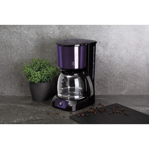 Mașină de cafea cu filtru violet Purple Metallic Line - BerlingerHaus-image-1
